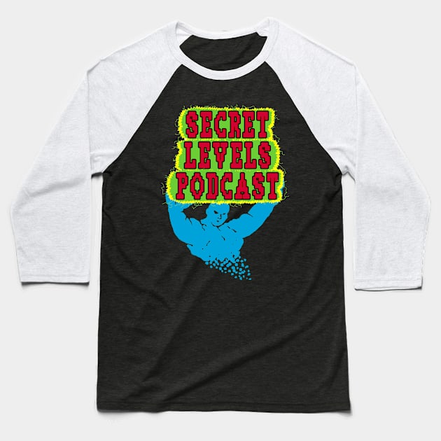 Goobz Genie - Secret Levels Podcast Parody Baseball T-Shirt by SecretLevels